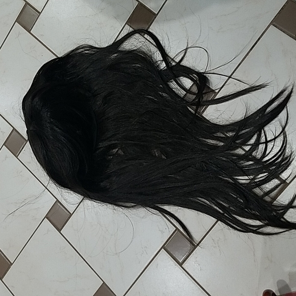 Brown Hair Wig with Bangs - Picture 3 of 3